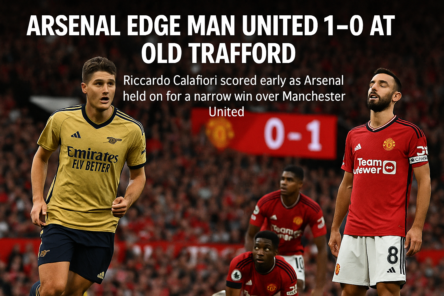 Arsenal vs Man United: វិភាគជ័យជំនះដ៏សំខាន់ក្នុងលទ្ធផល 1-0