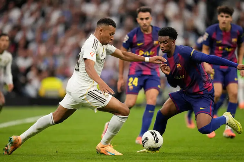 Mbappé goal Real Madrid vs Barcelona Oct 26 2025