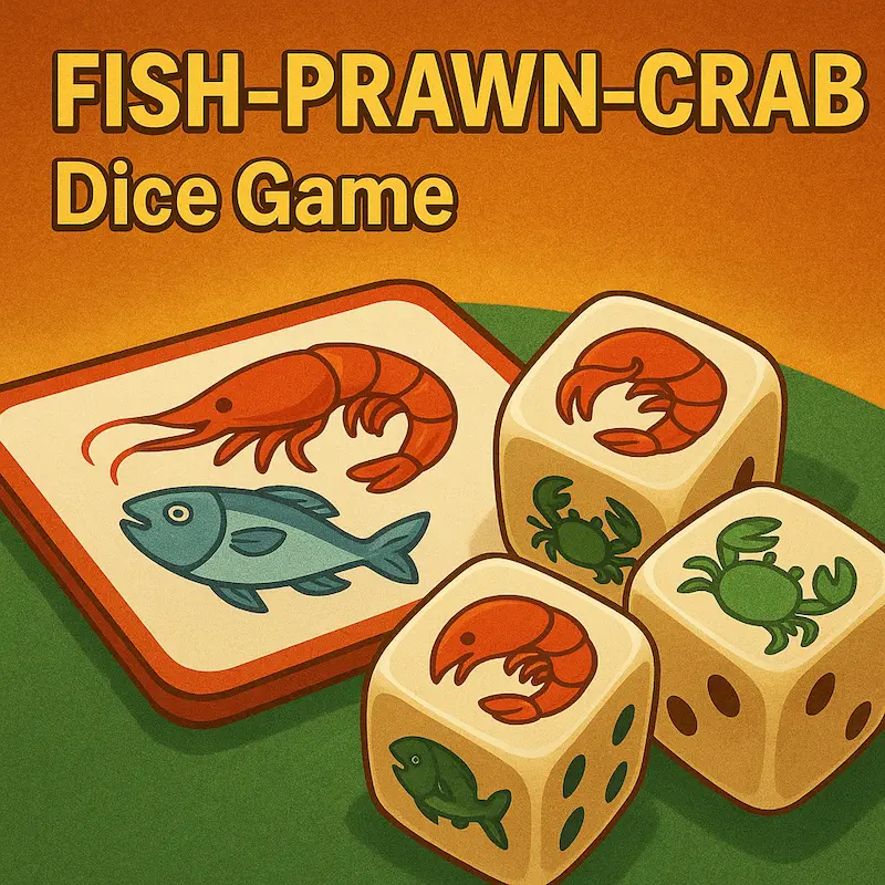 Fish-Prawn-Crab Dice Game on TAPTAP – Traditional Khmer dice betting game with payout guide and fun strategy