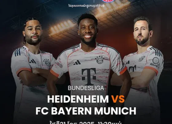 ផ្ទាំងបដាទស្សន៍ទាយការប្រកួត Heidenheim vs Bayern Munich Bundesliga