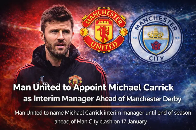 Michael Carrick set to become interim manager of Manchester United